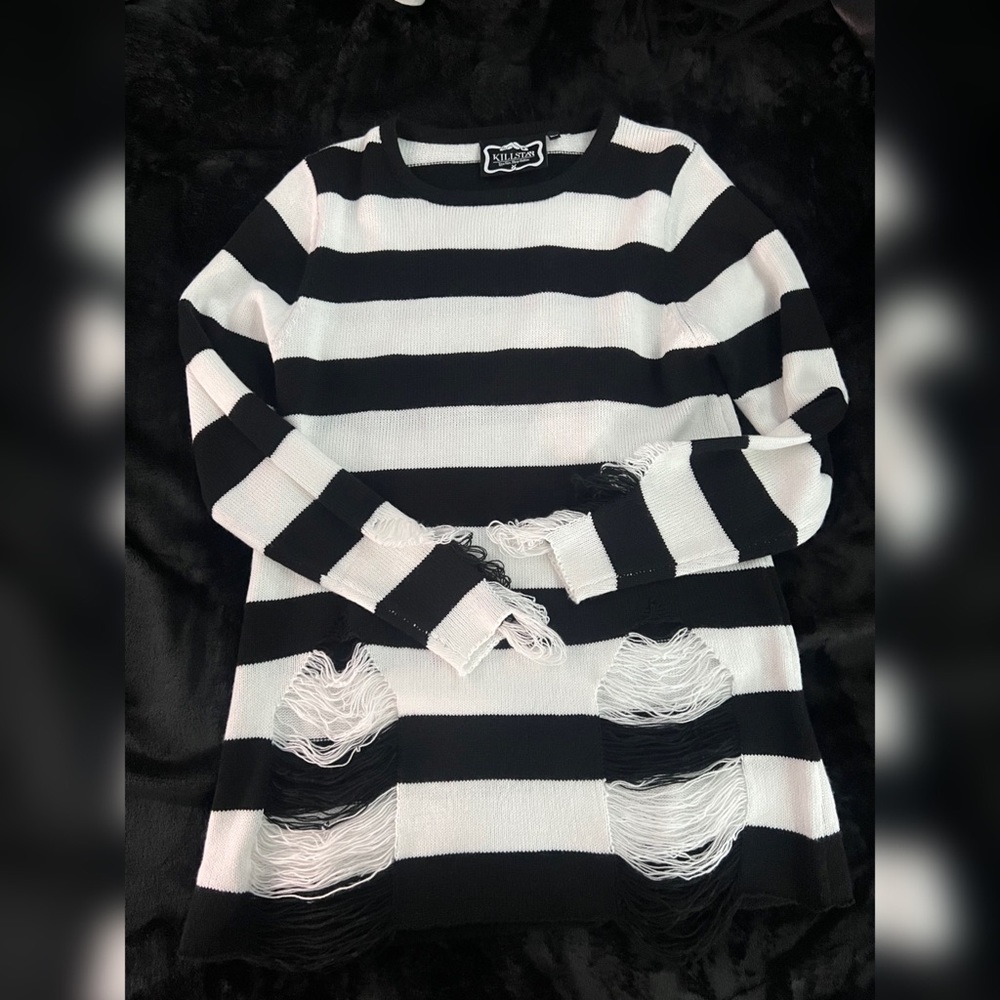 Killstar striped knit sweater